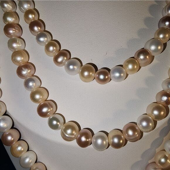 ELEGANT MULTI STRAND MULTI COLOR EXCELLENT VTG  18",19",22" FOR 1,2,3RD STRAND - Picture 5 of 6